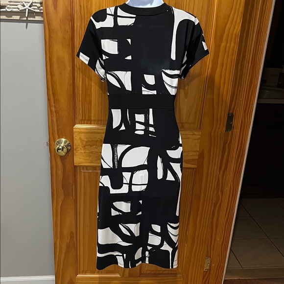 Axcess Black and White Dress - Picture 5 of 11